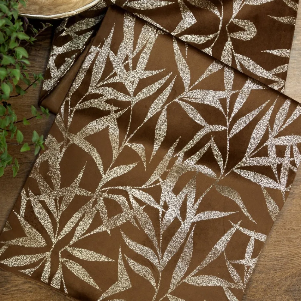 Bieżnik velvetowy BLINK 15 35x220 cm brązowy *