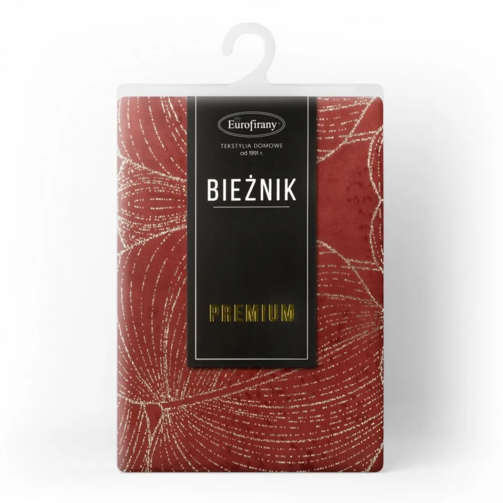 Bieżnik velvetowy BLINK 16 35x140 cm ceglasty * EUROFIRANY B.B. Choczyńscy Sp.J. Discount