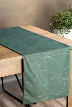 Bieżnik velvetowy BLINK 18 35x140 cm ciemnomiętowy * EUROFIRANY B.B. Choczyńscy Sp.J. Outlet