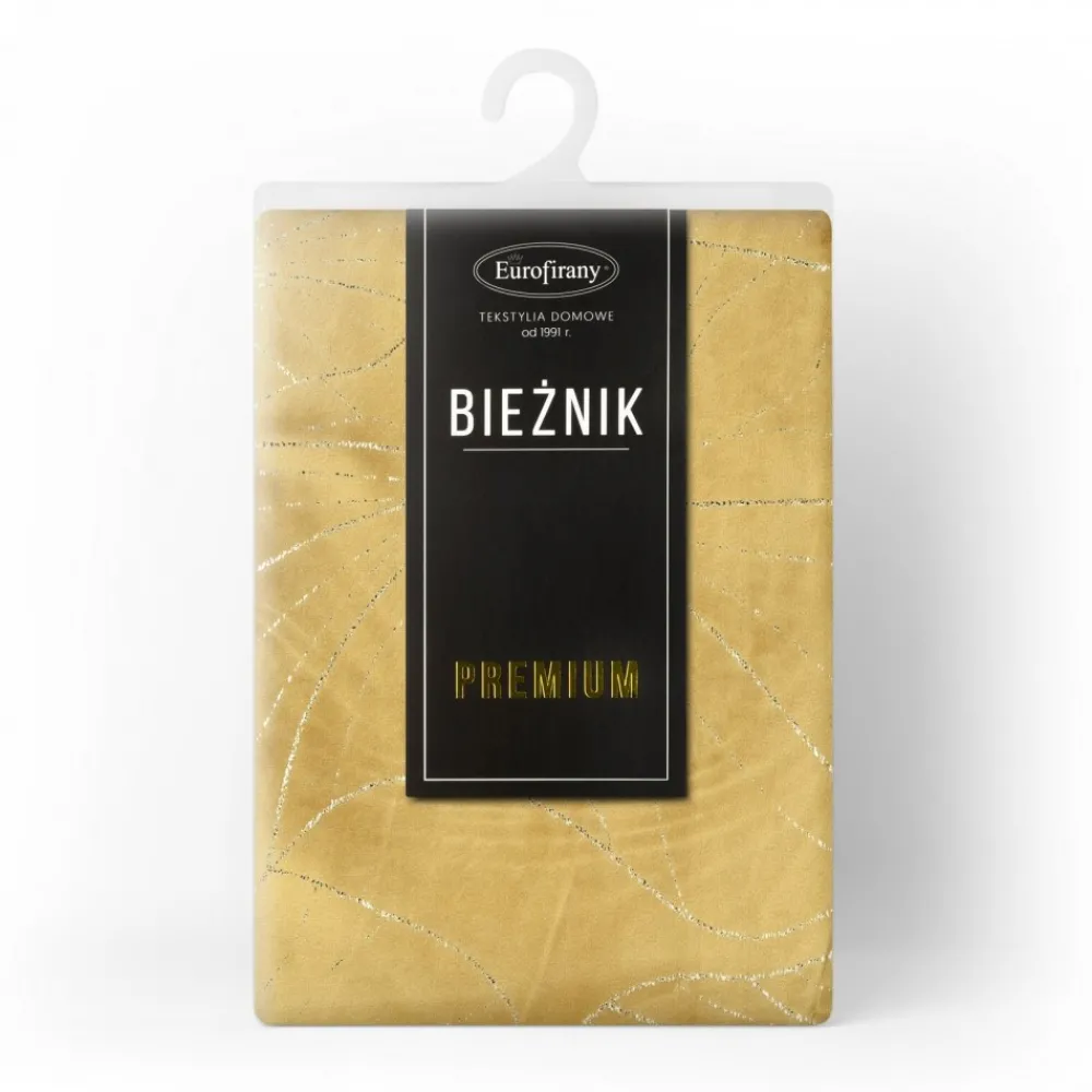 Bieżnik velvetowy BLINK 18 35x180 cm złoty * EUROFIRANY B.B. Choczyńscy Sp.J. New