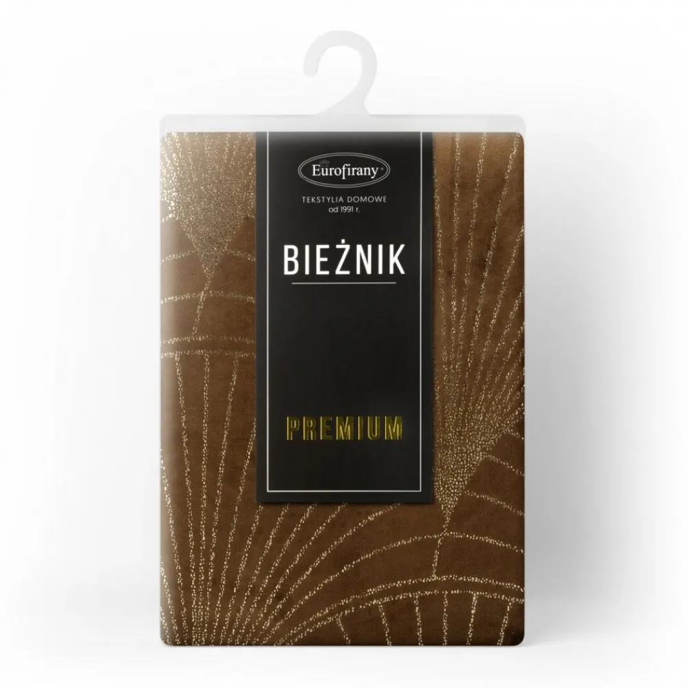 Bieżnik welwetowy BLINK 14 35x220 cm brązowy * EUROFIRANY B.B. Choczyńscy Sp.J. Best