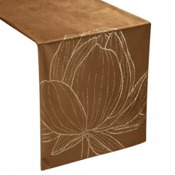 Bieżnik welwetowy BLINK 12 35x180 cm brązowy * EUROFIRANY B.B. Choczyńscy Sp.J. Outlet