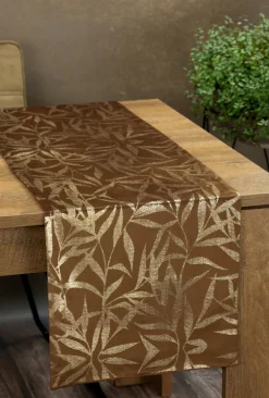 Bieżnik welwetowy BLINK 15 35x180 cm brązowy * EUROFIRANY B.B. Choczyńscy Sp.J. Outlet