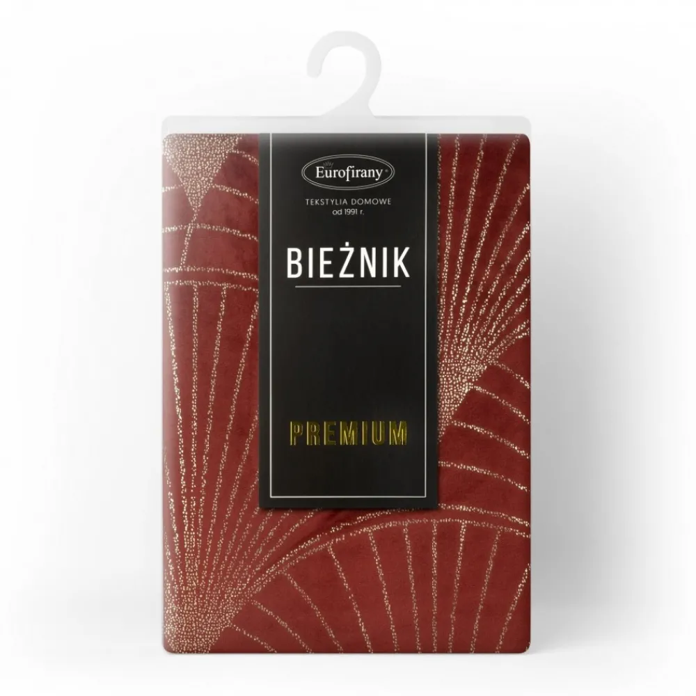 Bieżnik welwetowy BLINK 14 35x140 cm ceglasty * EUROFIRANY B.B. Choczyńscy Sp.J. Online
