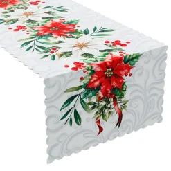 Bieżnik wodoodporny GWIAZDA BETLEJEMSKA 38x140 cm biały * MARKIZETA SPÓŁKA Z OGRANICZONĄ ODPOWIEDZIALNOŚCIĄ Sale