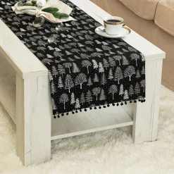 Bieżnik ZIMOWA MAGIA 40x140 cm czarny * MARKIZETA SPÓŁKA Z OGRANICZONĄ ODPOWIEDZIALNOŚCIĄ Outlet