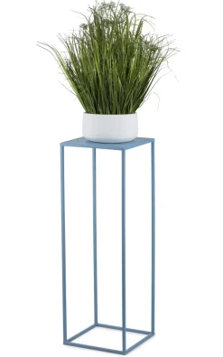 Błękitny kwietnik stojący 70 cm * HowHomely Best