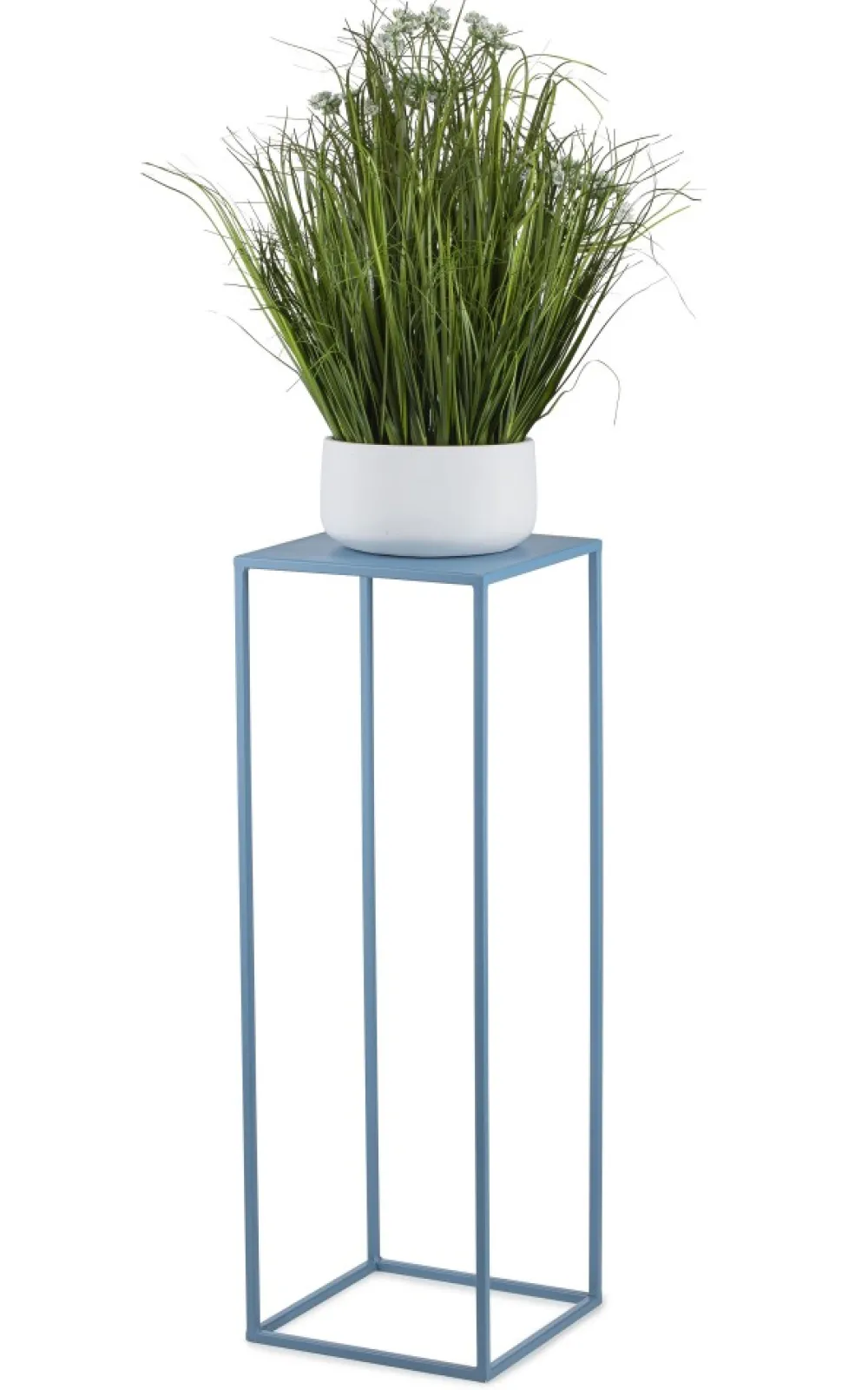 Błękitny kwietnik stojący 70 cm * HowHomely Best