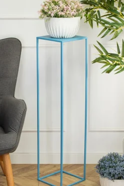 Błękitny kwietnik stojący 100 cm * HowHomely Online