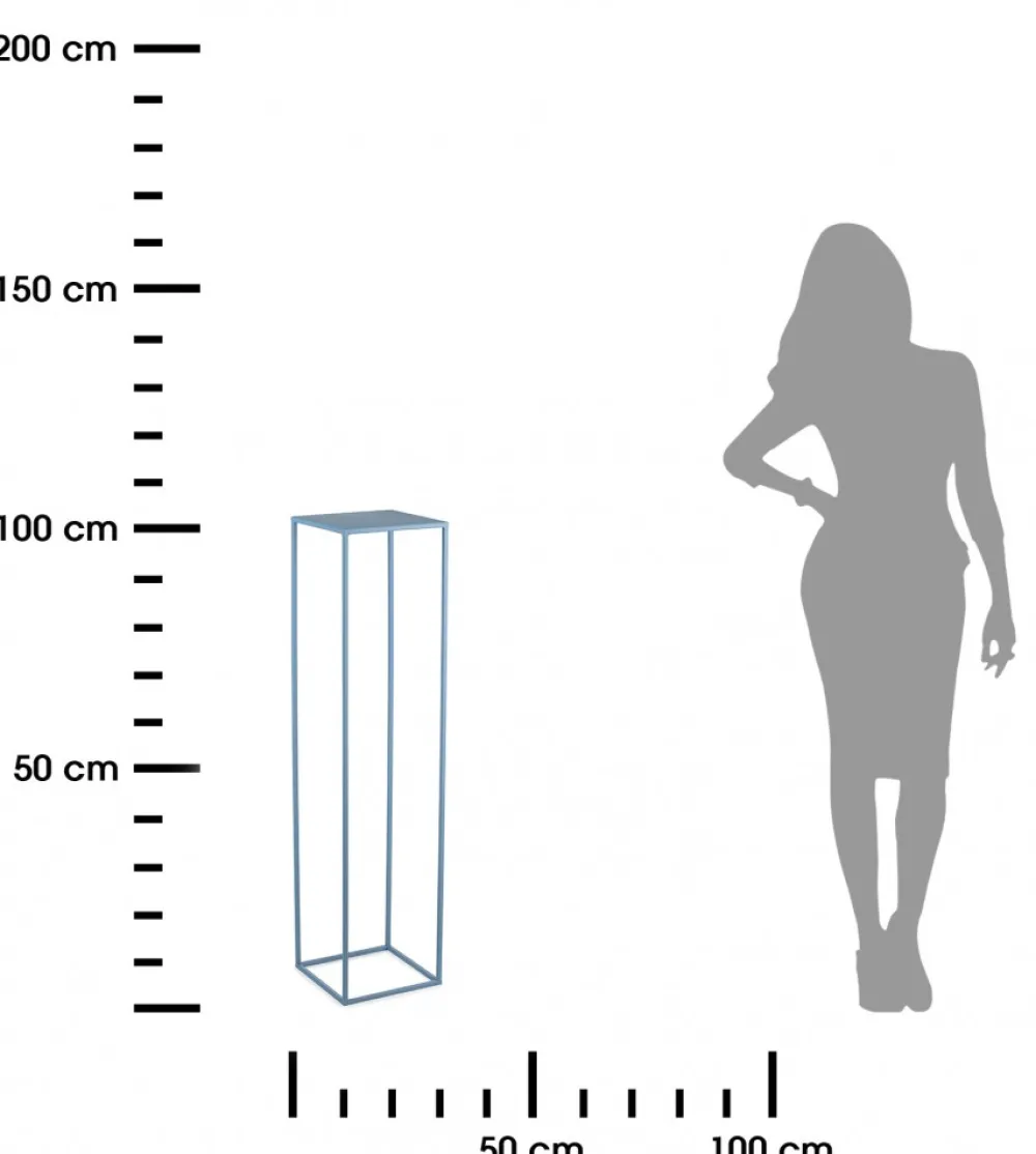 Błękitny kwietnik stojący 100 cm * HowHomely Online