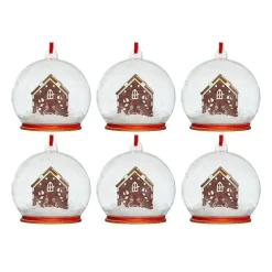 Bombki choinkowe domek 6szt