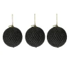 Bombki choinkowe z brokatem black 12