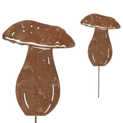 Borowik metalowy na piku h27 cm