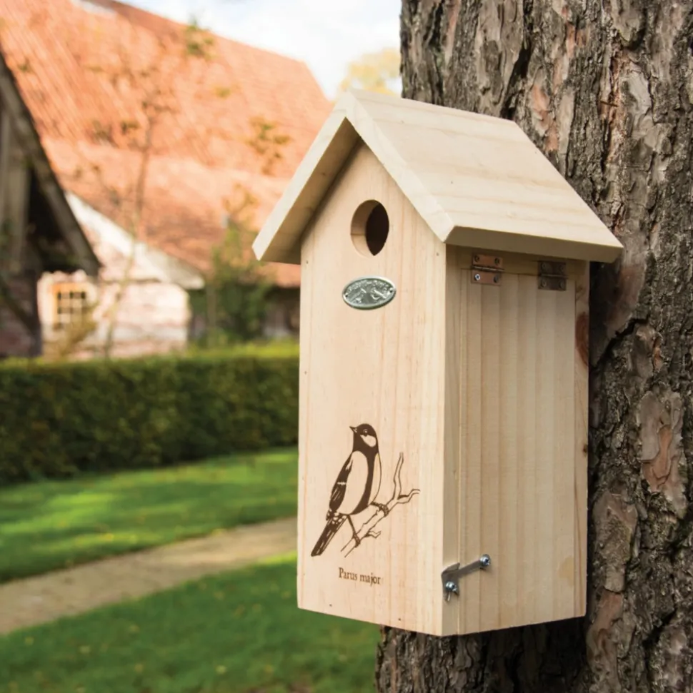 Budka lęgowa z drewna sosnowego h30 cm