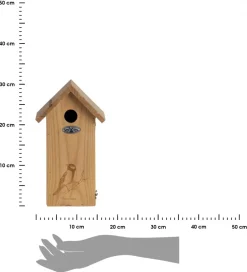 Budka lęgowa z drewna sosnowego h30 cm