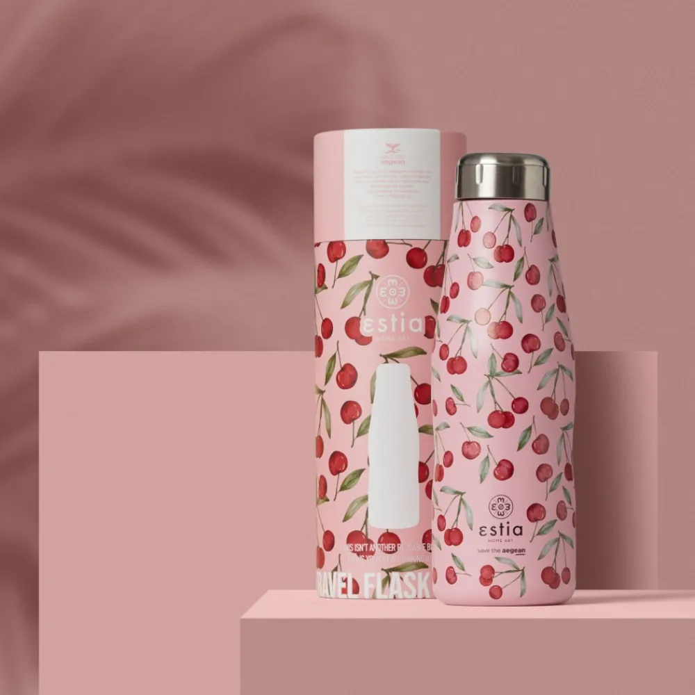 Butelka termiczna 500 ml Cherry Rose * Estia Discount