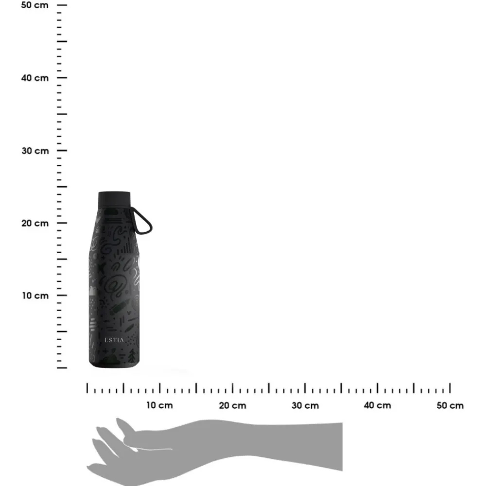 Butelka termiczna 500 ml Flow Noir Echo * Estia Outlet