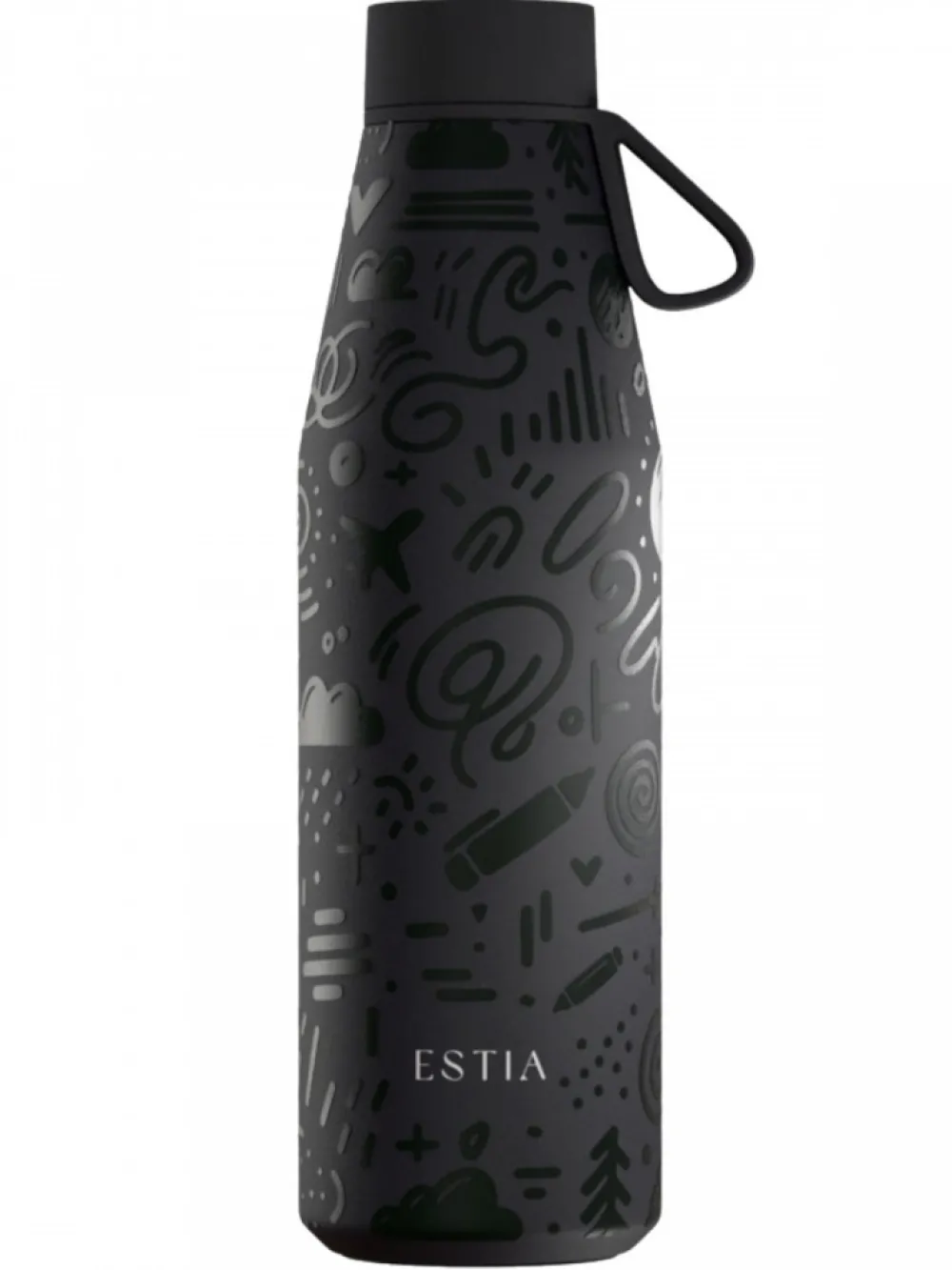 Butelka termiczna 500 ml Flow Noir Echo * Estia Outlet