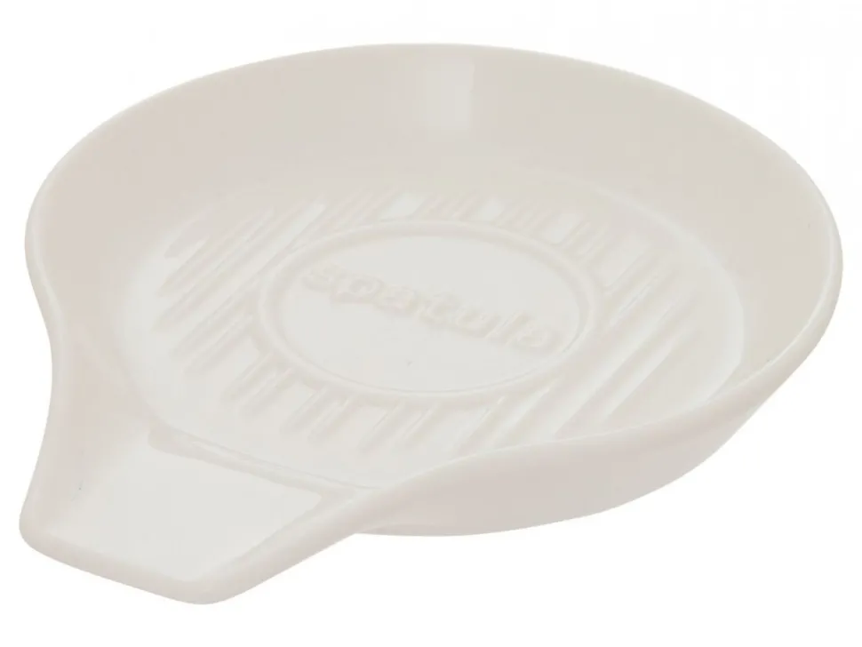 Ceramiczna podstawka pod łyżkę 15 cm biała