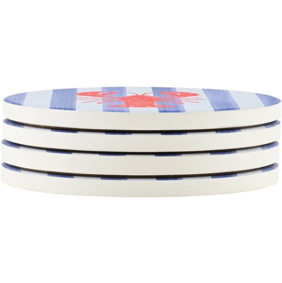 Ceramiczne podkładki pod kubek 4 szt. Nautical Lobster