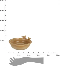 Ceramiczne Poidło dla ptaków beż 24 cm