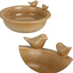 Ceramiczne Poidło dla ptaków beż 24 cm
