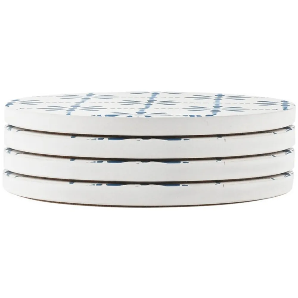 Ceramiczne podkładki pod kubek 4 szt. Aegean Tile * Estia Online