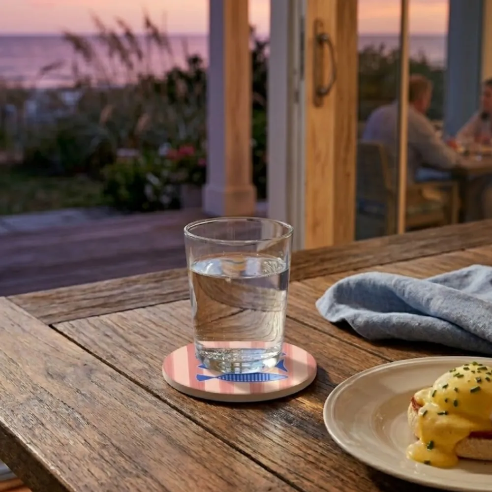 Ceramiczne podkładki pod kubek 4 szt. Porto Pesce * Estia Hot