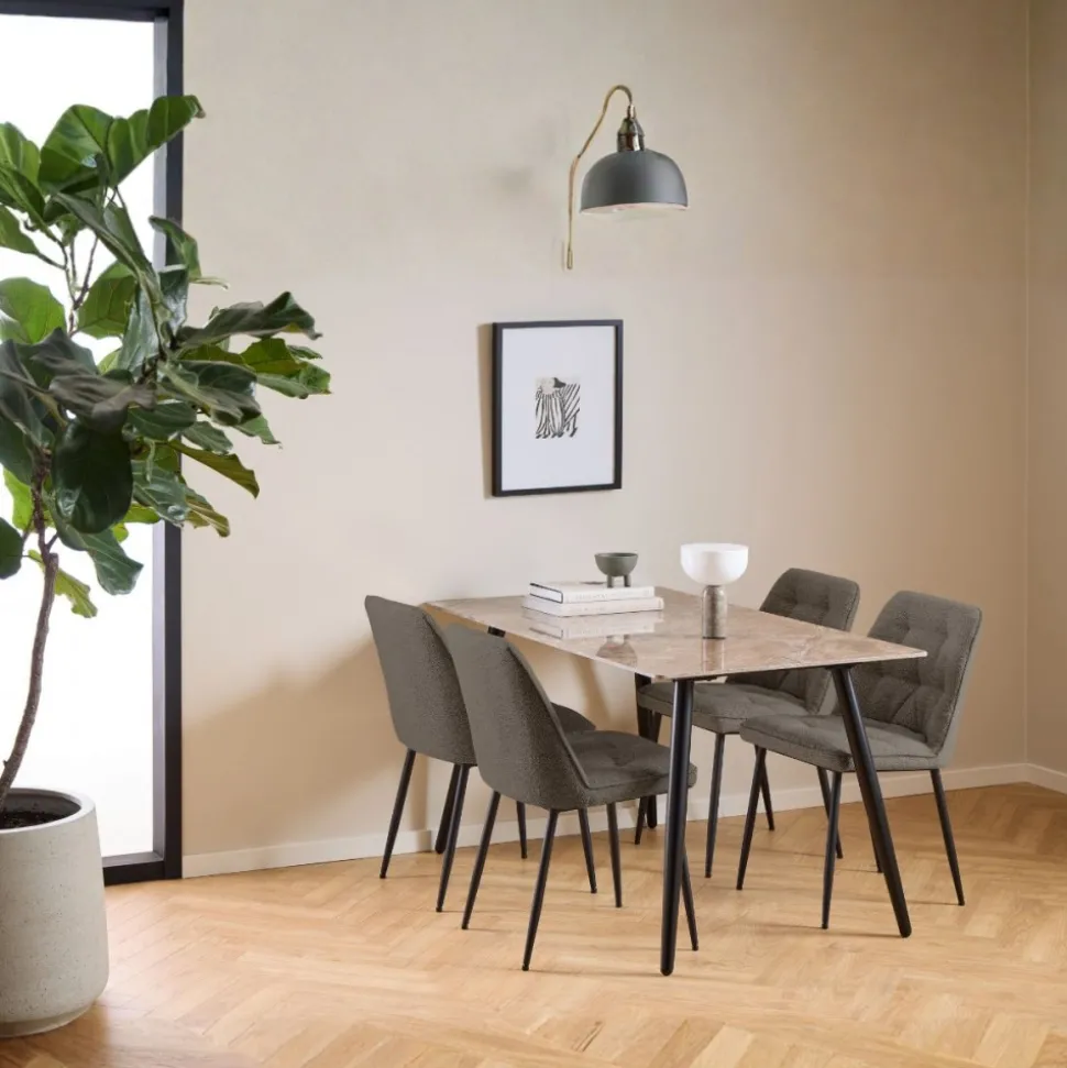 Ceramiczny stół z 4 krzesłami Wicklow