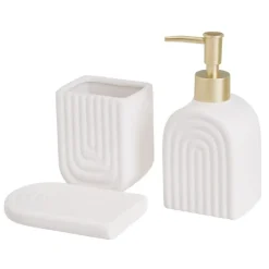 Ceramiczny zestaw akcesoriów łazienkowych 3 elem.