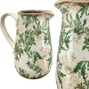 Ceramiczny dzbanek z roślinnym wzorem h18 cm * Exner GmbH Clearance