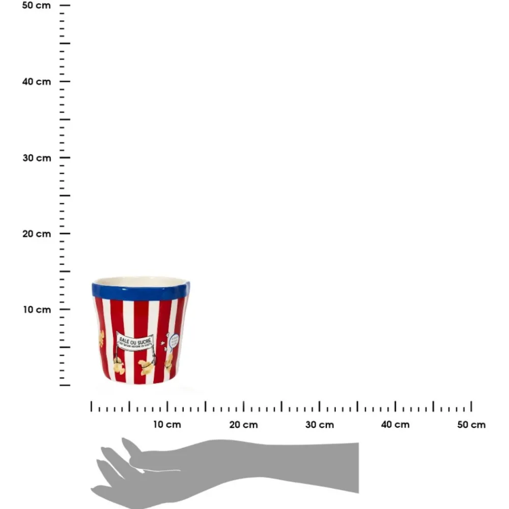 Ceramiczny pojemnik na popcorn 14 cm * HowHomely New