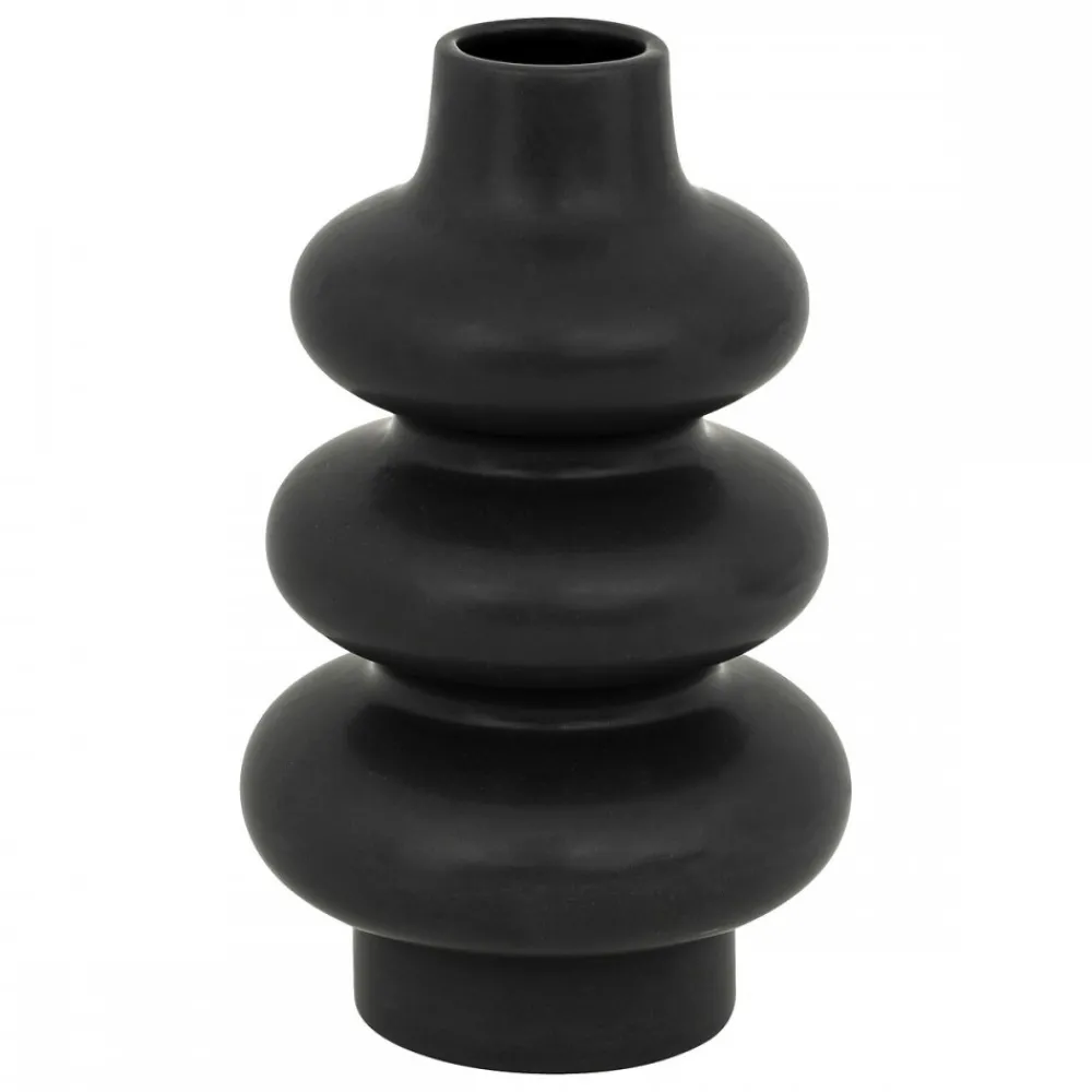 Ceramiczny wazon Clothlide Czarny * Atmosphera