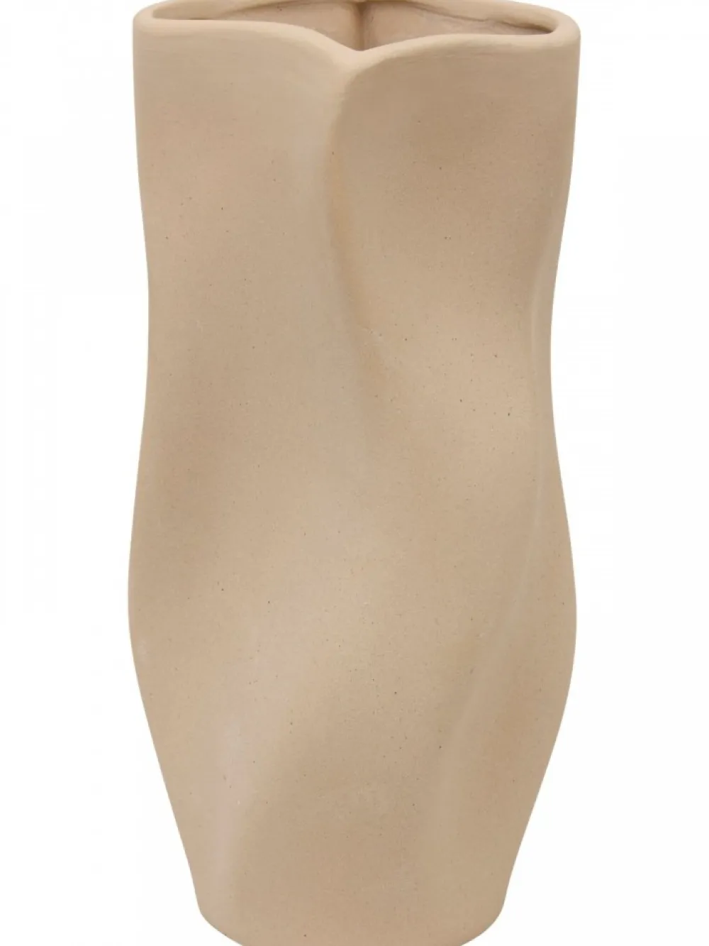 Ceramiczny wazon 25 cm Grigor beż * Atmosphera Discount