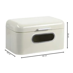 Chlebak metalowy retro z okienkiem 30 x 18 x h16 cm * Kesper Online
