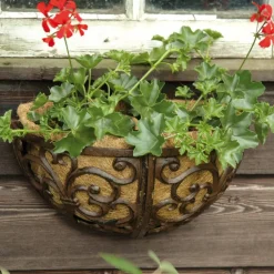 Ścienna donica żeliwna z wkładem * Esschert Design