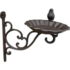 Ścienne Poidełko z żeliwa z ptaszkiem h22 cm