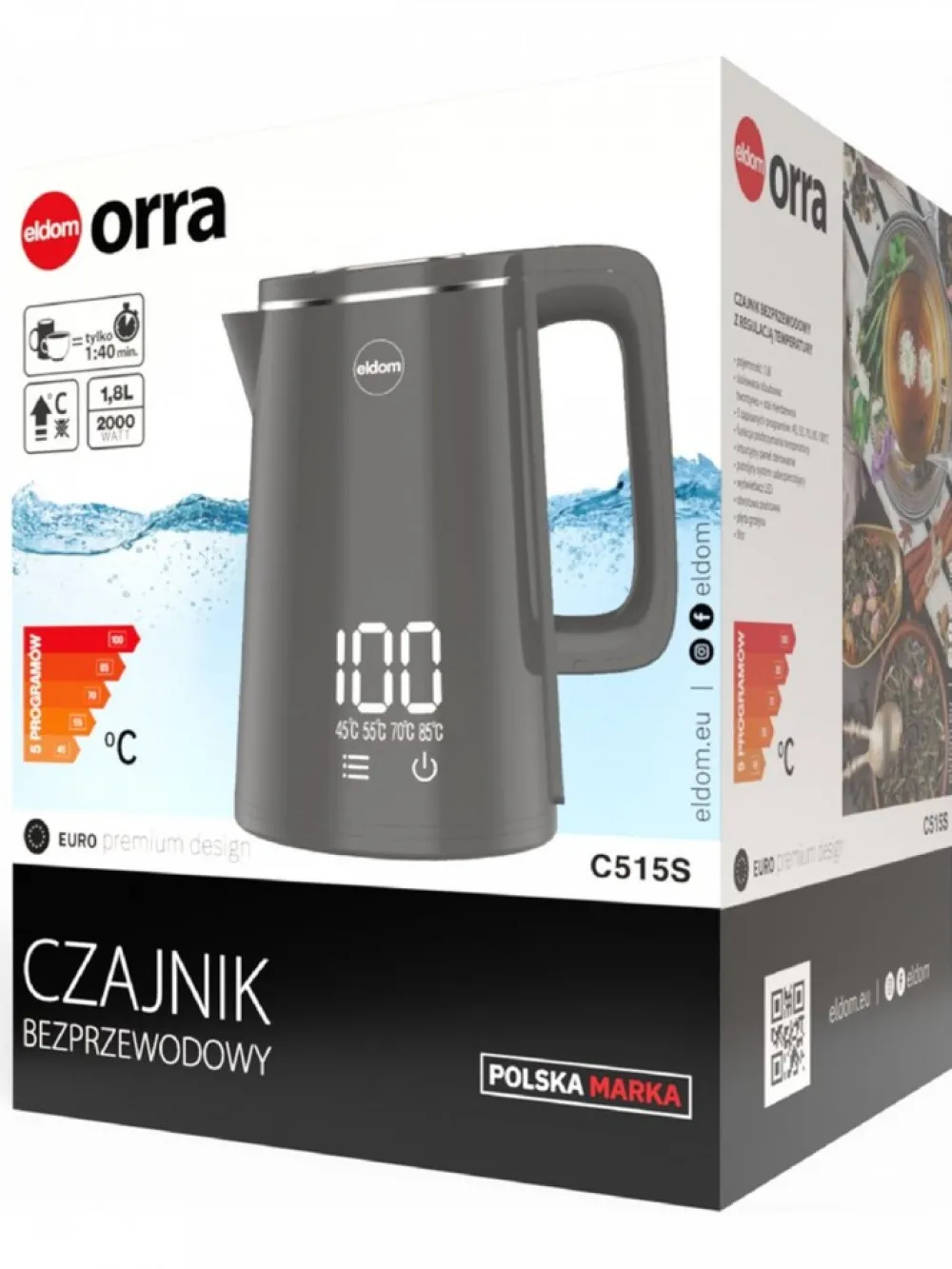 Czajnik C515S ORRA * ELDOM New