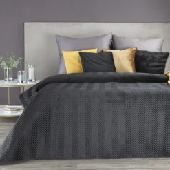 Czarna narzuta SOFIA 230x260 cm * EUROFIRANY B.B. Choczyńscy Sp.J. Discount