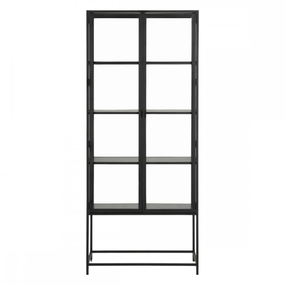 Czarna witryna Seaford 185,6 cm * Actona Best