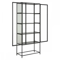 Czarna witryna Seaford 185,6 cm * Actona Best
