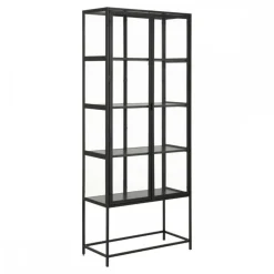 Czarna witryna Seaford 185,6 cm * Actona Best
