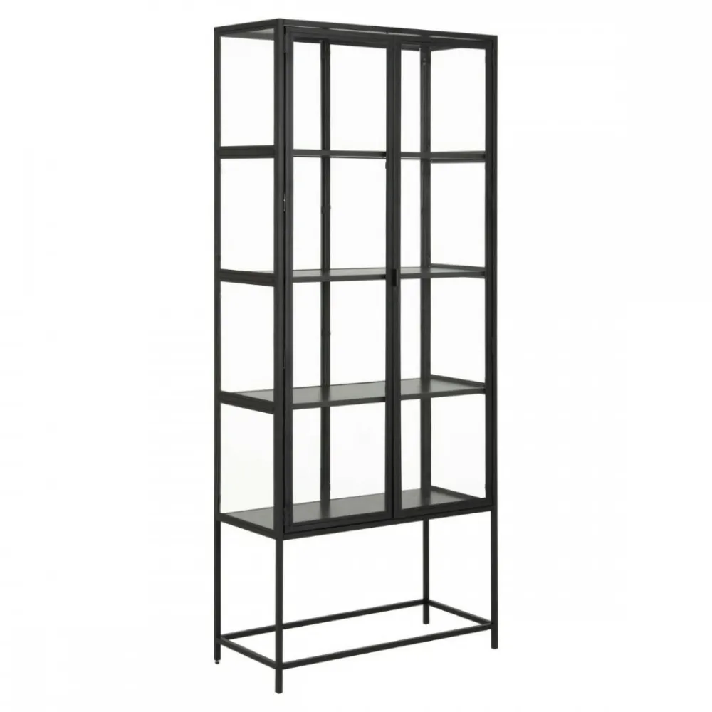 Czarna witryna Seaford 185,6 cm * Actona Best