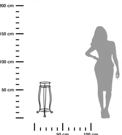 Czarny kwietnik stojący 63 cm