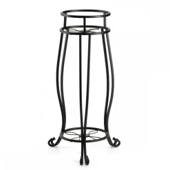 Czarny kwietnik stojący 63 cm