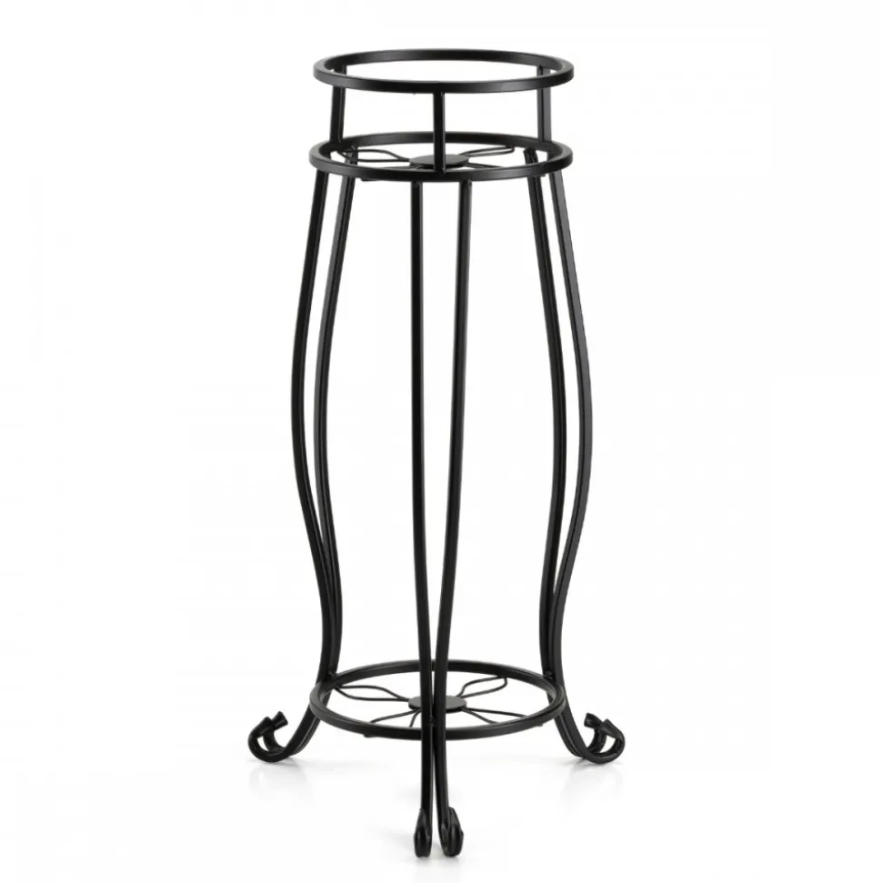Czarny kwietnik stojący 63 cm