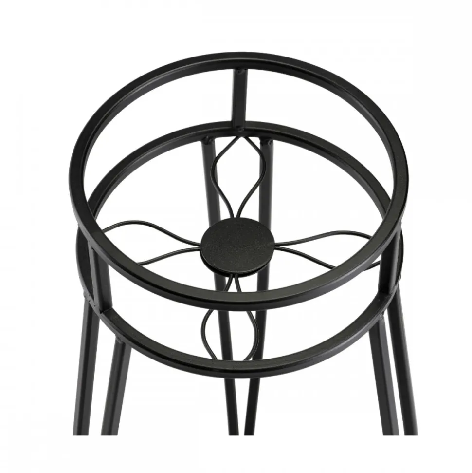 Czarny kwietnik stojący 63 cm