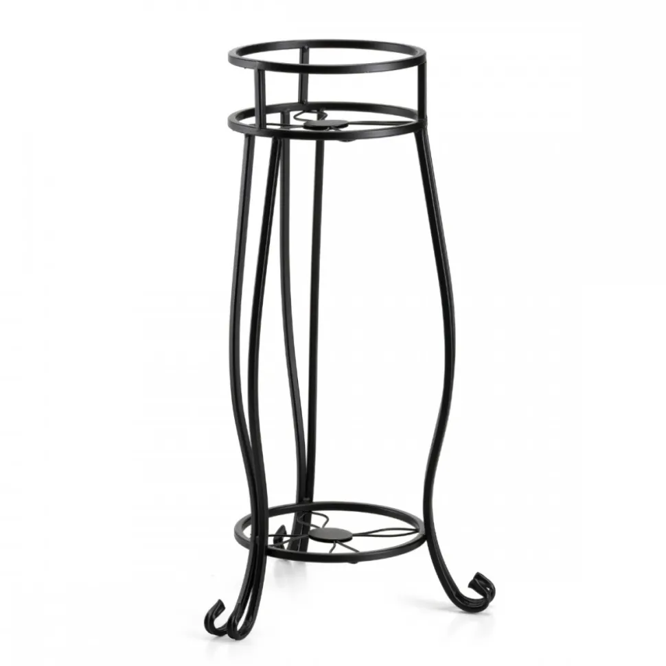 Czarny kwietnik stojący 63 cm