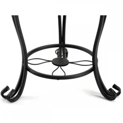 Czarny kwietnik stojący 63 cm