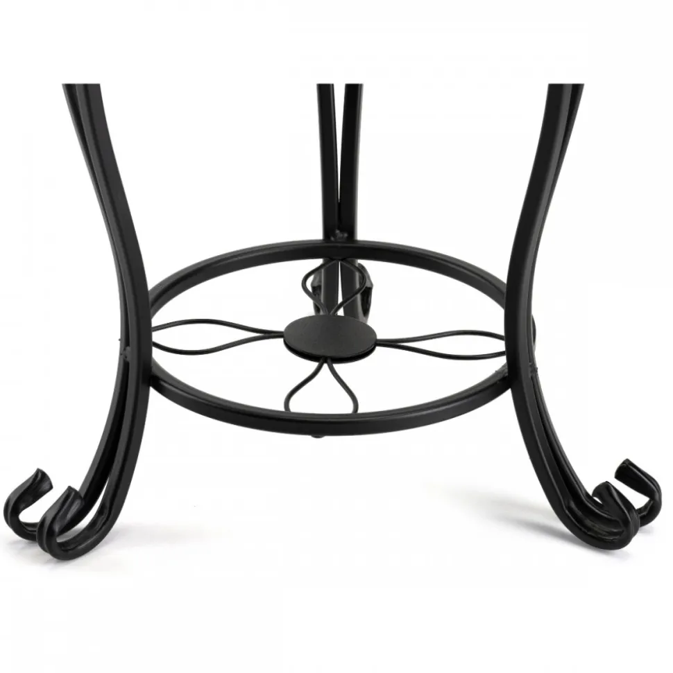 Czarny kwietnik stojący 63 cm